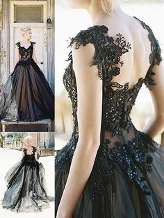 Jack And Sally Wedding, Masquerade Ball Outfits, Black Lace Wedding Dress, Ball Outfits, Black Lace Wedding, Ballroom Dance Dress, Prom Dresses Simple, Gothic Wedding Dress, Tulle Dresses