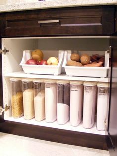 a refrigerator filled with lots of different types of food