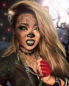 Werewolf Makeup, Wolf Makeup, Makeup Clown, Animal Makeup, Halloween Makeup Pretty