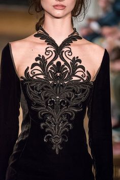 yulia yanina couture fw 2015 | Yulia Yanina Fall-winter 2014-2015, official pictures - Couture - http ... فستان سهرة, Fashion Weeks, Black Beauty, Mode Vintage, Cut Work, Beautiful Gowns, Fancy Dresses, Fashion Details, Moda Fashion