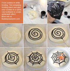 how to make spider web cookies with frosting