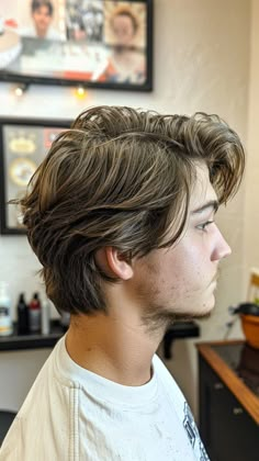 Man Medium Haircut, Layered Mens Hair, Medium Length Men’s Haircut, Men Hairstyles Medium Length, Medium Length Men’s Hair, Mid Length Hair With Layers Men, Mid Length Haircut Men, Men’s Medium Layered Cut, Man Haircut Medium