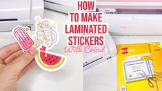 how to make laminated stickers with cricut