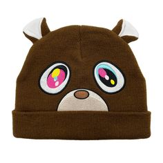 PRICES MAY VARY. The fabrics are very comfy The fabrics are very comfy looks cute with the ears Kanye Bear, Graduation Bear, Bear Beanie, Bear Hat, Star Images, Knit Hats, Knitted Hat, Top Fashion Brands, Knitted Hats