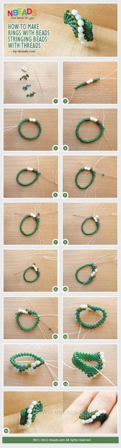 instructions to make beaded bracelets with beads