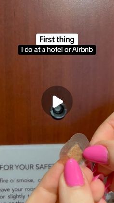 Safety Tips | Travel Hacks | Cruise Life on Instagram: "The first thing I do in a hotel or Airbnb🔐" Hotel Room Hacks, Diy Travel Hacks, Hotel Safety, Safety Gadgets, Hotel Hacks, Cruise Life, Travel Life Hacks, Life Advice Quotes Inspiration, Clever Gadgets