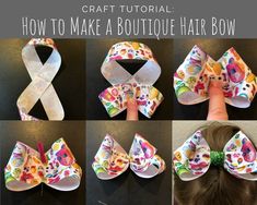 how to make a boutique hair bow