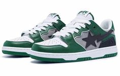 A BATHING APE Bape Sk8 Sta 1I80-191-010-WGG (SNKR) Bape Sk8 Sta, Bapesta Shoes, Sk8 Sta, Bape Sta, Ape Bape, Green Gradient, Brown Sneakers, Bathing Ape, A Bathing Ape