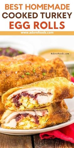 the best homemade cooked turkey egg rolls