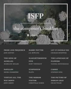 the poster for isfp's upcoming show, the composer's booklist