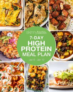 the seven day high protein meal plan