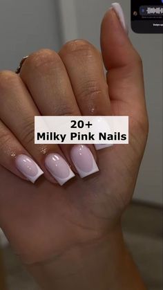 40+ Milky Pink Nails You Can't Get Around This Year brings together the best Nagel Inspo with trendy Nagellack shades. Perfect for summery nails and casual nails alike, these milky nails range from subtle, short cute classy nails to glitter pink designs. Featuring nail arts like Pink Nails OPI and subtle yet chic small classy nails, this collection has something for every style. Discover basic nails, Manikur Kuku, and even a touch of Kutek Disney charm for a playful, polished look this season.