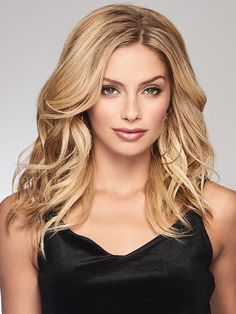 Alpha Wave 16” is a versatile top-of-head piece that reflects today’s trending loose wave texture. It’s soft, sexy, beachy hair with an air of casual confidence. Click link to shop now! #wig #wigs #wigstudio1 #raquelwelch #raquelwechwigs #monofilament #humanhair #humanhairwig Wave Texture, Blonde Hair Extensions, Beachy Hair, Hair Concerns, Heat Styling