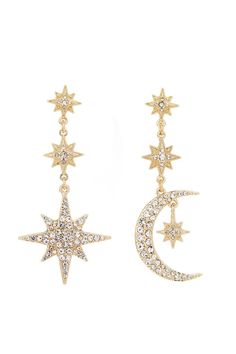 Our Mood celestial drops are the perfect accessory to complete any look, day or night. Featuring a crescent and moon mis-match design, our drops are a must-have for your jewellery box. They can be worn alone or styled together with any look. The perfect gift for yourself or a loved one. Midnights Outfit, Moon Drop, Large Gift Boxes, Celestial Earrings, Pink Box, Shooting Star, Affordable Jewelry, Floral Gifts, Wedding Jewellery