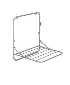 a metal rack with two bars attached to the top and bottom, on a white background