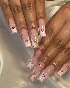 Euphoria Nails, Coffin Nails Matte, Nail Room, Cute Acrylic Nail Designs, Nail Idea, Bling Acrylic Nails, Acrylic Gel, Valentines Nails, Mani Pedi