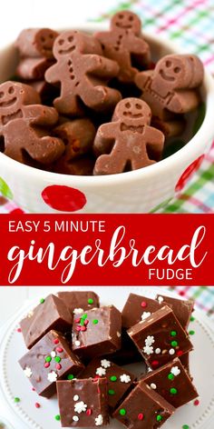 easy 5 minute gingerbread fudge recipe for christmas