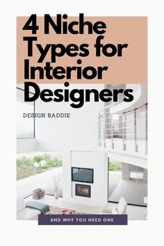 the cover of 4 niche types for interior designers