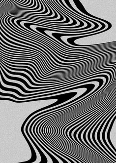 an abstract black and white background with wavy lines