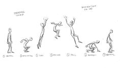 a drawing of people doing different poses