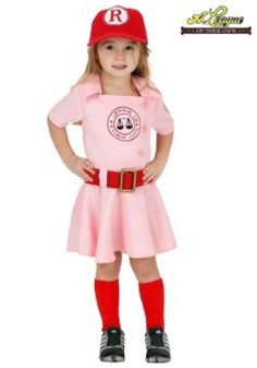 Unique Halloween Costumes - Adult, Child Exclusive Halloween Costume Best Toddler Halloween Costumes, Baseball Costumes, Sibling Costume, Peach Costume, Rockford Peaches, No Crying In Baseball, A League Of Their Own, League Of Their Own, Light Pink Dress