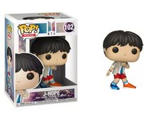 the pop vinyl figurine is shown in front of a white box with an image of