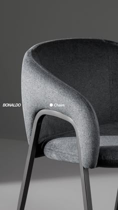 an image of a chair that is grey and black