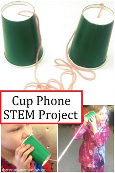 Paper Cup Phone, Preschool Technology, Mlk Crafts, Kids Stem Activities, Stem Activities Preschool, Kindergarten Stem, Elementary Stem Activities, Fun Stem Activities