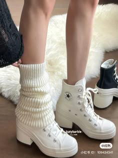 Converse Heels, Converse Platforms, Melanie Concert, Pinterest Closet, Oc Inspo, Swag Shoes, Chunky Platform