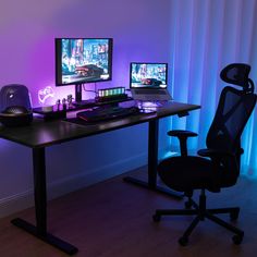 Elite Gaming Bundle Gaming Chair Aesthetic, Gaming Desk Designs, Desk Solutions, Desk Frame, Pegboard Organization, Chair And Table, Desk And Chair, Functional Desk, Room Upgrade