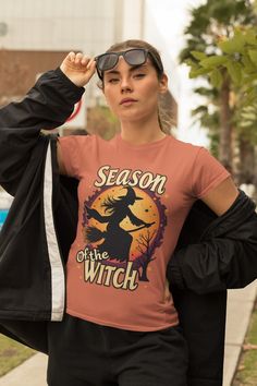 Season Of The Witch Shirt, Halloween Gift, Retro Halloween Shirt, Spooky Season Shirt, Fall Shirt, Halloween Witch Sweatshirt, Halloween Tee Halloween Graphic Design, Design For Tshirt, Witch Sweatshirt, Halloween Graphic, Season Of The Witch, Sweatshirt Halloween, Fall Shirt, Halloween Tees, Sell Online