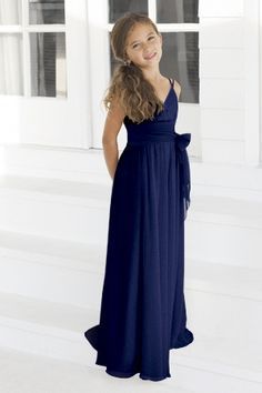 Long and amazing dark blue dress for a bridesmaid Lavender Bridesmaid Dresses Long, Bridesmaid Dresses Spring, Blue Flower Girl Dress, Blue Flower Girl, Cheap Bridesmaid Dresses Online, Lavender Bridesmaid Dresses, Bridesmaid Dresses Under 100, Long Flower Girl Dresses