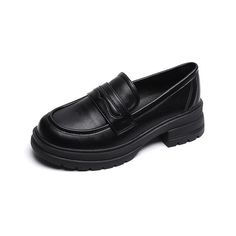 These New Women's Soft Leather Loafers are the perfect combination of classic style and ultra-soft comfort. Featuring a breathable upper of microfiber lined with PU, and a cushioned insole of PU – you’ll be stepping out in style and comfort. Designed by 4COLORDRESS Old Preppy, Shoes For Work, Mid Dress, Leather Loafers Women, Black Platform Shoes, Loafer Shoes Women, Round Toe Shoes, Platform Loafers, Loafers Style