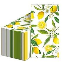 two books with lemons and leaves on them, one opened to show the cover