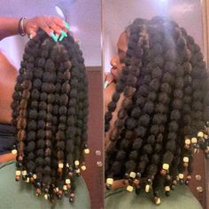 50 Alluring Bubble Braids Hairstyles on Black Hair - Coils and Glory Poodlepuffs Hairstyle, 4 Bubble Braids, Hairstyles On Black Hair, Bubble Braids Hairstyles, Poodle Puffs, Poc Hairstyles