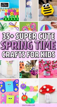 25 super cute spring time crafts for kids