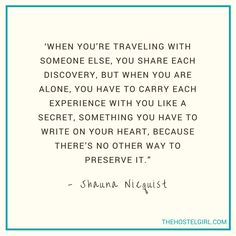 the quote for someone who is traveling with someone else, you share each