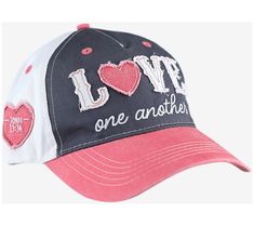 Share the love with the Cherished Girl "Love One Another" cap. This hat features a distressed embroidered applique and an easy hook-and-loop closure, making it both stylish and comfortable. From Cherished Girl. Love One Another, Embroidered Applique, Earmuffs, Share The Love, Accessories Hats, Fashion Accessories, Hats