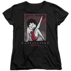 Betty Boop Captivating - Women's T-Shirt Women's T-Shirt Betty Boop Betty Boop Shirt, Icon X, The Cartoon, Womens T Shirt, Tailored Shirts, Fall Shirts, Betty Boop, Fashion Games, New Outfits