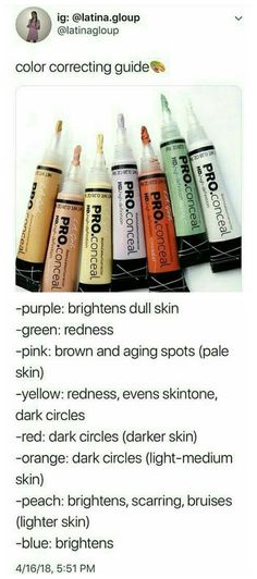 Discover even more ideas for you Color Correcting Guide, Maquillage On Fleek, Makeup Tip, Makeup 101, Smink Inspiration