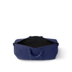 LOUIS VUITTON® - Keepall Bandoulière 50 - Sapphire Louis Vuitton Gifts, Louis Vuitton Official Website, Trunk Bag, Louis Vuitton Keepall, Leather Denim, Black Shade, Shoe Boot Sandals, Wallet Pouch, Louis Vuitton Official