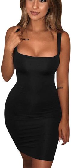 BORIFLORS Women's Casual Basic Tank Top Sexy Sleeveless Bodycon Mini Club Fashion Dresses Price: $17.99 #fashion #style #fashionoutfit #styleoutfit #outfit #sexyoutfit Dress With Shoes Outfit, Dresses With Vans, Backless Bodycon Dresses, Club Party Dresses, Elegant Party Dresses, Pink Bodycon Dresses, Ladies Dresses, Dresses 2020, Vestido Casual