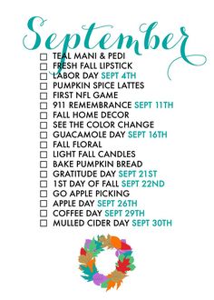 a printable calendar for the month of october with colorful flowers and leaves on it