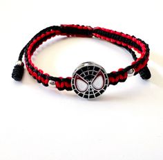 Bracelets are made standard adult size. If you need a specific size please message me or make a note in the personalization box. Spiderman 2099 Bracelet, Spiderman Beaded Bracelet, Spiderman Theme Bracelet, Clay Bead Spider-man Bracelet, Spider Bracelet, M Bracelet, Adjustable Red Hand-strung Bracelet, Red Spider, How To Make Notes