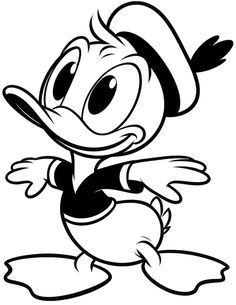 an image of mickey mouse in black and white with the hat on it's head