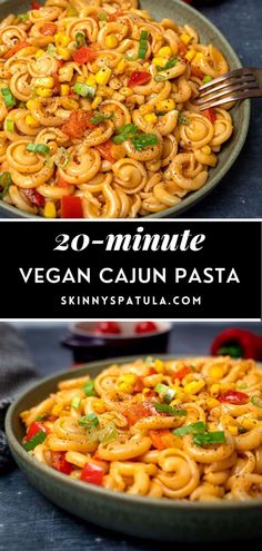 a plate filled with pasta and vegetables on top of a table