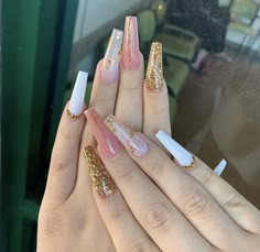 The Most Gorgeous Trend Setting Winter Manicures That’ll Blow Your Mind! – KelseyRaye Foil Nails, Fire Nails, Coffin Nails Designs, Pretty Acrylic Nails, False Nail, Dope Nails, Artificial Nails