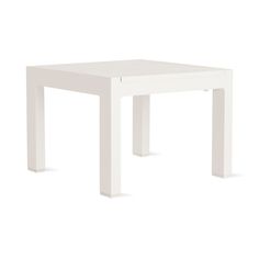 a small white table on a white background