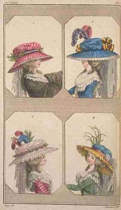 Cabinet des Modes (later Magasin des Modes), May 1786. 1700s Fashion, Western Womens Fashion, Victorian Ladies