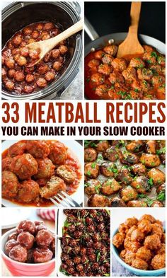 the best meatball recipes you can make in your slow cooker, including meatballs